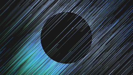 Fototapete - Digital diagonal blue lines abstract background. Computer generated geometric pattern. 3d rendering