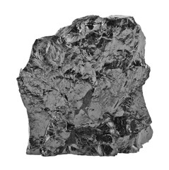 Wall Mural - Coal isolated on white background close up