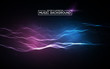 © RDVector - Music abstract background blue. Equalizer for music, showing sound waves with music waves, music background equalizer vector concept.