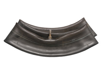 Wall Mural - tire inner tube isolated on white background
