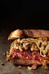 Poster - rustic corned beef sandwich