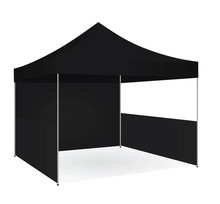 Black Promotional Tent. Vector Illustration