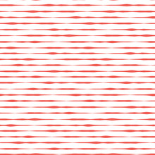 Red Hand Drawn Horizontal Stripes Seamless Vector Background