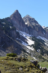 Sticker - montañas, paisajes, Pirineos, naturaleza, cimas.