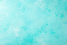 Turquoise, Blue Stone Background With High Resolution. Top View. Copy Space.