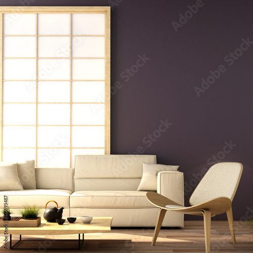 Japan Fashion Color Concept In Japanese Interior Style 3d