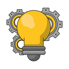 Sticker - light bulb idea cartoon