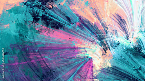 Bright color fireworks. Cold multicolor beautiful futuristic pattern. Abstrac...