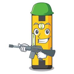 Sticker - Army spirit level isolated in the cartoon