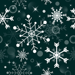 snow flakes seamless background