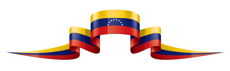 Venezuela flag, vector illustration on a white background