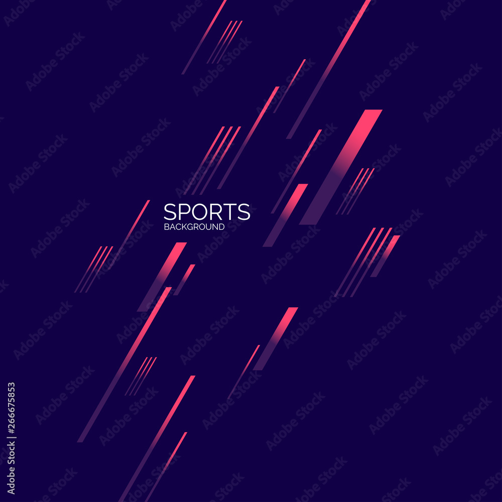 Modern colored poster for sports. Vector graphics - obrazy, fototapety, plakaty 