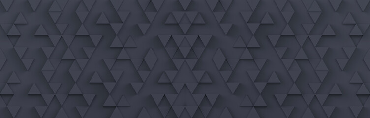 Gray triangle pattern backdrop background. 3D rendering.