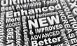 © iQoncept - New and Improved Top Best Enhanced Product Word Collage 3d Illustration