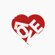 Slogan love heart for printing on clothing (t-shirt, jacket, hoodies, shirt, etc.), banner, postcard, etc.