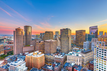 Boston, Massachusetts, USA Downtown Cityscape