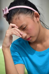 Wall Mural - A Girl And Depression