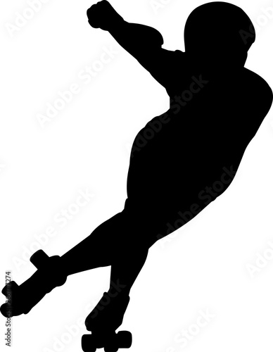 Fotografía Roller derby 1 isolated vector silhouette