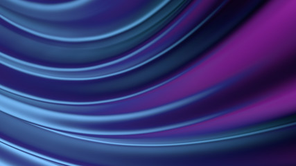 3d render abstract background with twisted geometry. Swirl shape...