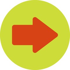 Sticker - Right Direction Arrow Icon For Your Project