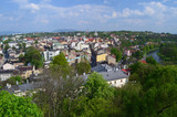 Fototapeta Miasto - Widok centrum Cieszyna z lotu ptaka/Aerial view of Cieszyn downtown, Silesia, Poland