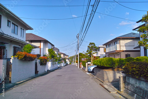 日本の郊外の閑静な住宅街 Stock Photo Adobe Stock 日本の郊外の閑静な住宅街 Stock Photo Adobe Stock