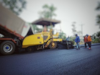 Wall Mural - Road construction