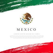 Flag Of Mexico. Vector Illustration. Independence Day.