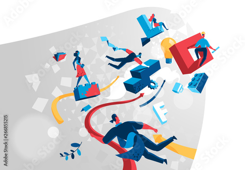 Persone coinvolte nel processo di innovazione Fotobehang