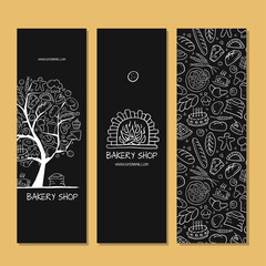 Sticker - Banners design, idea for bakery company