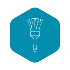 Sticker - Brush icon. Outline illustration of brush vector icon for web