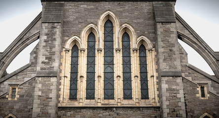 Wall Mural - Architectural detail of Christ Church Cathedral  of Dublin, Ireland