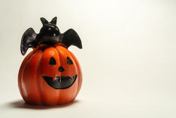 halloween pumpkin on white background