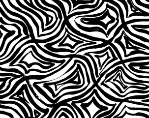 Brush grunge pattern. White and black vector.