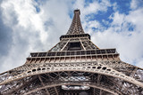 Fototapeta Boho - Eiffel Tower. The Eiffel Tower is the most popular tourist spot in Paris, France.