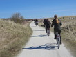 Radfahrer auf Nordseeinsel