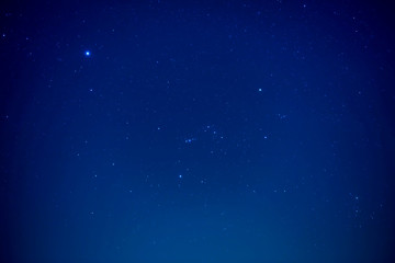Wall Mural - Night dark sky with bright stars as nature milky way space background