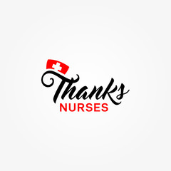 Wall Mural - International Nurses Day Vector Design Template With Background