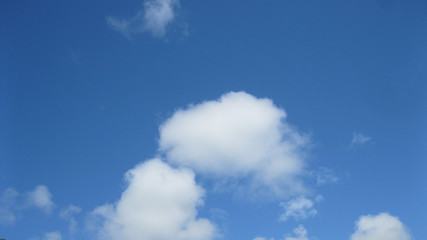 blue sky and clouds