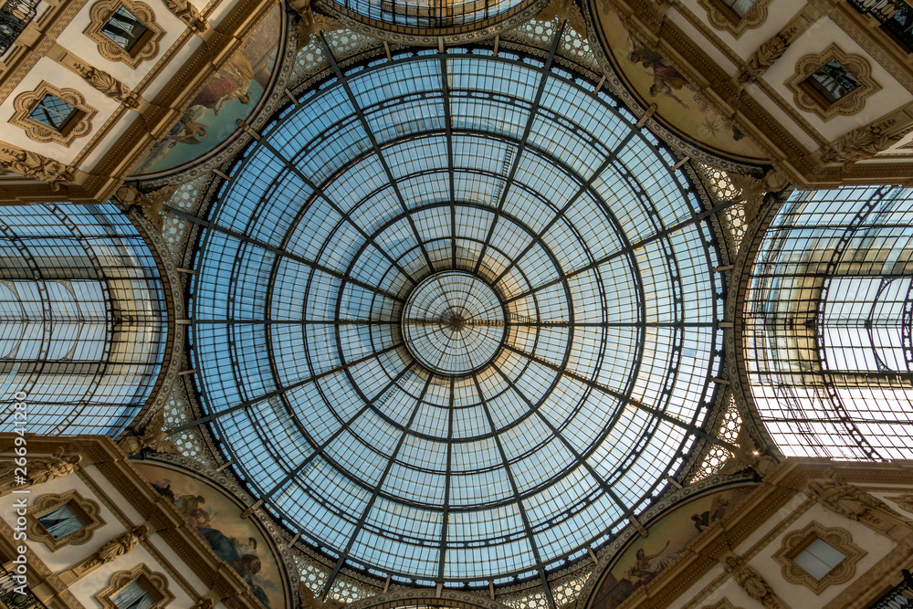 Galleria Vittorio Emanuele II w Mediolanie, Włochy - obrazy, fototapety, plakaty 