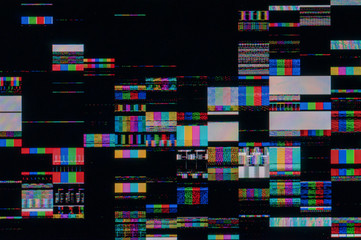 Wall Mural - pixel pattern of a digital glitch / abstract background, pattern of a digital glitch.