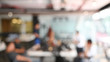© Prathankarnpap - Co working space blur background.