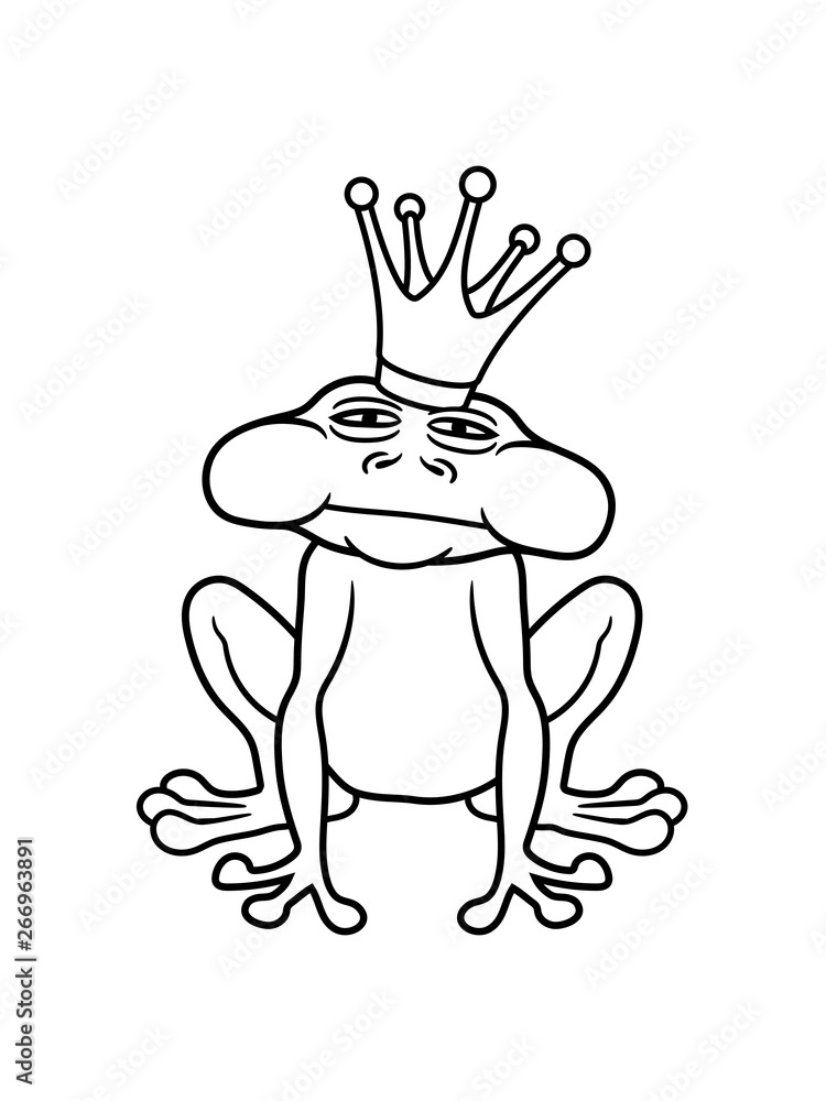 Illustration Stock Kr te Frosch Froschk nig M rchen Prinz Krone Quak illustration-stock-kr-te-frosch-froschk-nig-m-rchen-prinz-krone-quak