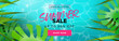 © Cienpies Design - Tropical summer season sale banner for discount