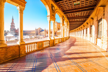 Wall Mural - Spanish Square (Plaza de Espana) in Seville, Spain