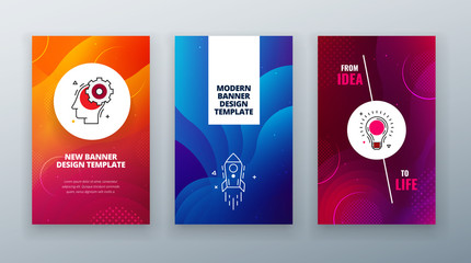 Wall Mural - Vertical banner design for social networks. Colorful halftone gradients.background modern template design for web. Cool gradients. Future geometric patterns.