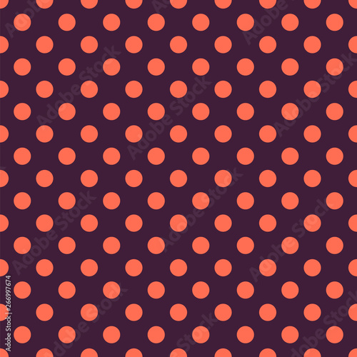 Cotton fabric Seamless polka dot pattern. Vector repeating texture