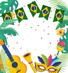 Wall Mural - carnival celebration brazil