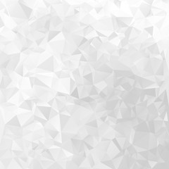 Wall Mural - white geometrical vector background triangular design pattern
