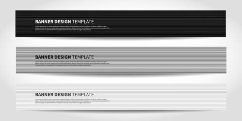 Wall Mural - vector banners with abstract geometric background. website headers or footers design